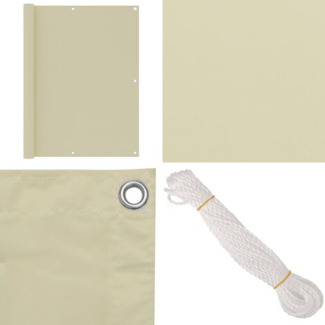 Brise-vue De Balcon En Tissu Oxford - Protection Contre Les UV Et Le