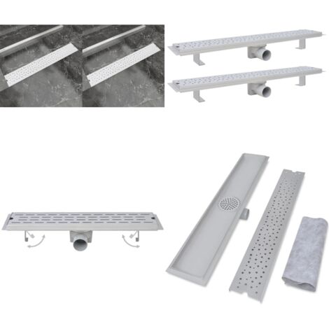 Grille De Drain Latérale En Acier Inoxydable - Pour Douche, Sol, Sous-sol - Évacuation Eau Robuste