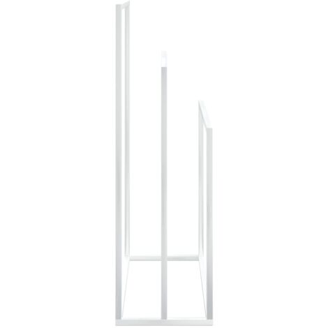 Porte-serviettes sur pied Blanc 48x24x79 cm Fer - porte-serviettes -  porte-serviettes - Home & Living