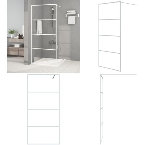 Paroi de douche - VGEBY - AB3185461 - Noir - Verre ESG - 90x195 cm