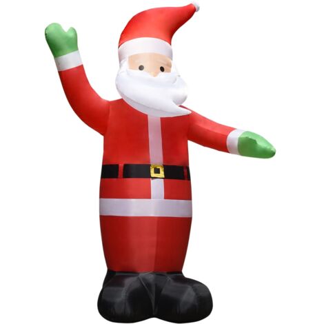Père Noël gonflable avec LED Décoration de Noël IP44 4,5 m - Décorations De Noël - Père Noël Gonflable - Décoration Extérieure - Lumière Led - Illuminations De Noël - Home & Living