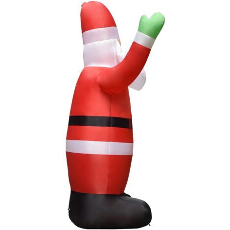 Père Noël gonflable avec LED Décoration de Noël IP44 4,5 m - Décorations De Noël - Père Noël Gonflable - Décoration Extérieure - Lumière Led - Illuminations De Noël - Home & Living
