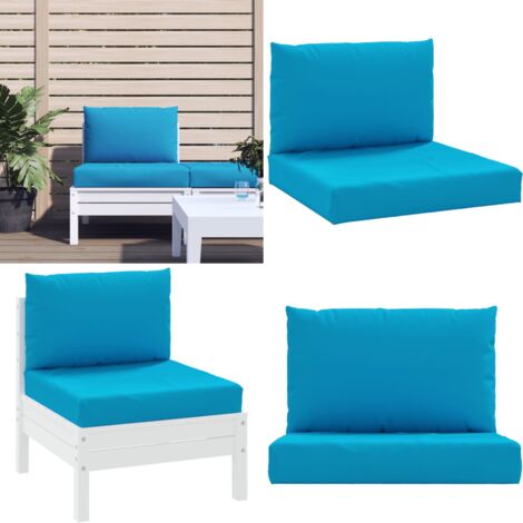 VidaXL Coussins De Palette Lot De 3 Gris Tissu