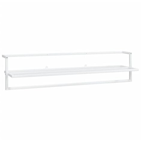 Porte-serviettes Blanc 95x25x22 cm Fer - porte-serviettes -  porte-serviettes - Home & Living