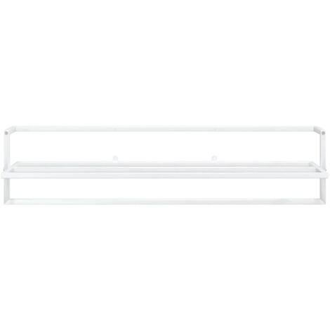 Porte-serviettes Blanc 95x25x22 cm Fer - porte-serviettes -  porte-serviettes - Home & Living