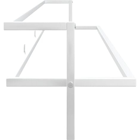 Porte-serviettes Blanc 95x25x22 cm Fer - porte-serviettes -  porte-serviettes - Home & Living