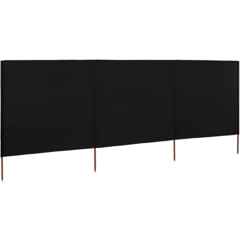Paravent 4 pièces 180 x 180 cm cloison de séparation en bambou, écran