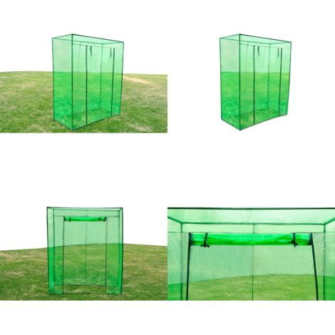 Serre De Jardin LARMNEE 100x50x150cm - Cadre Acier Et Film PE, Renfort Toit Anti-Pluie, Idéale Tomates Et Légumes