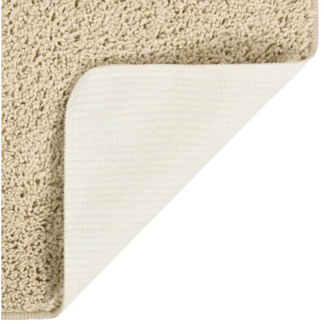 Tapis shaggy antidérapant Crème 140x200 cm - Tapis Shag - Tapis Moelleux - Tapis Salon - Tapis Chambre - Tapis Antidérapant - Home & Living