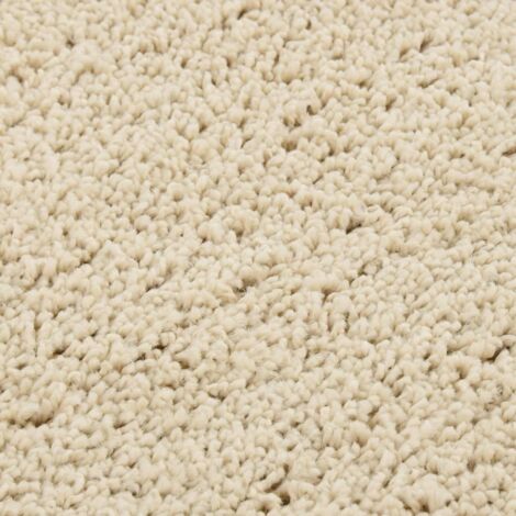 Tapis shaggy antidérapant Crème 140x200 cm - Tapis Shag - Tapis Moelleux - Tapis Salon - Tapis Chambre - Tapis Antidérapant - Home & Living