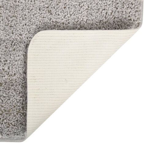 Tapis shaggy antidérapant Gris clair 80x150 cm - Tapis Shag - Tapis Moelleux - Tapis Gris - Tapis Salon - Tapis Chambre - Home & Living