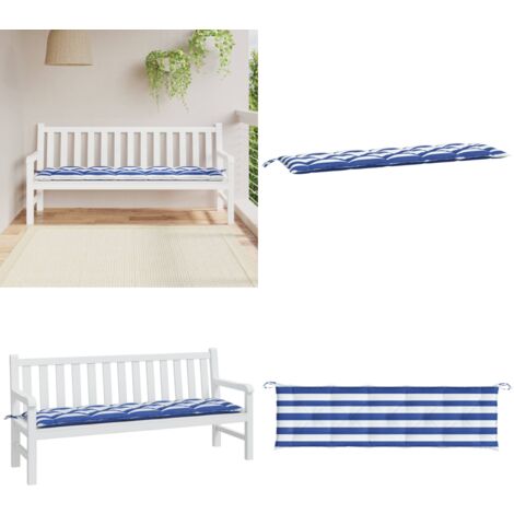 AIO Coussin Banc Jardin Imperméable 120x40 Cm – Confort Doux & Résistant Eau Pour Intérieur/Extérieur