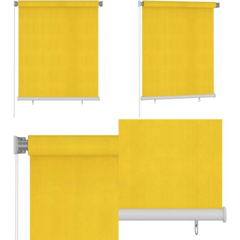 Un Store Roulant Store roulant d'extérieur 120x140 cm Jaune PEHD - store roulant ...
