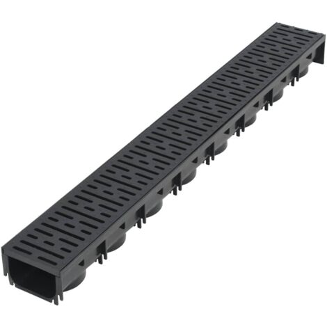 Caniveau de drainage 3 pcs Plastique 3 m - caniveau de drainage -  caniveaux de drainage - Home & Living