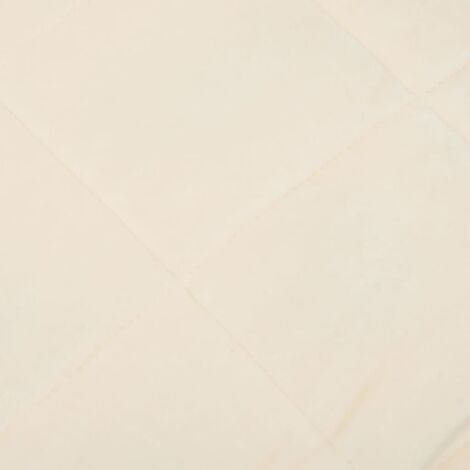 Couverture Lestée Coavain 11 Kg 220x260 Cm Crème Claire - Respirante Anti-Stress Pour Un Sommeil Réparateur