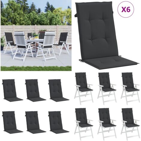 Coussins De Chaise De Jardin Extra épais - 125x55 Cm, Résistants Aux UV, Avec Sangles