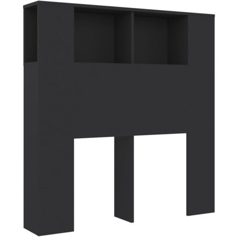 vidaXL Armoire de tête de lit Gris béton 100x18,5x104,5 cm 811911 vidaXL Armoire de tête de lit Gris béton 100x18,5x104,5 cm 811911