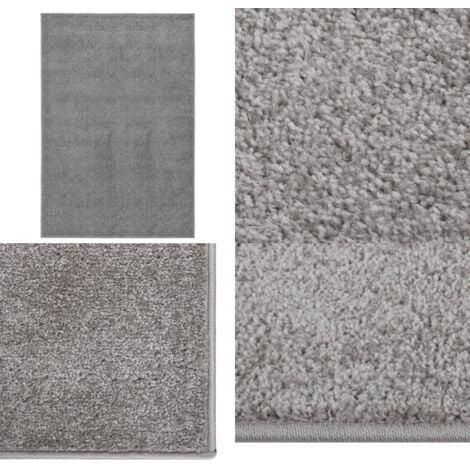 Tapis à poils courts 160x230 cm Gris - Tapis Salon - Tapis Moderne - Tapis Gris - Tapis Design - Tapis Polypropylène - Home & Living