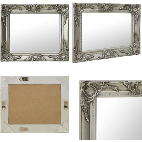 Set Miroir Mural + Console En Forme De Cœur Baroque Or - Dimensions 44x38 Cm, Style Antique, Neuf