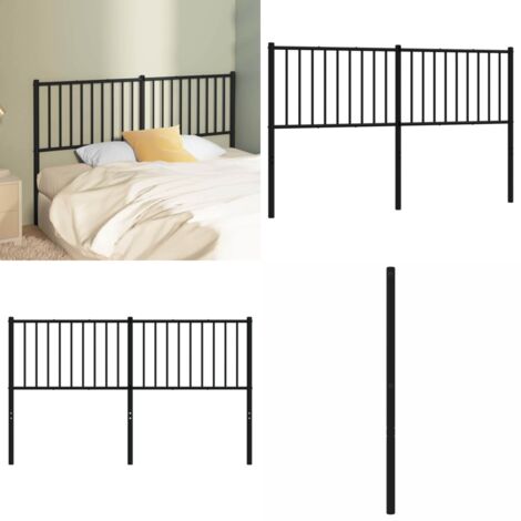 Tête de lit en métal noir DRFEIFY 160 cm - Classique - Intemporel