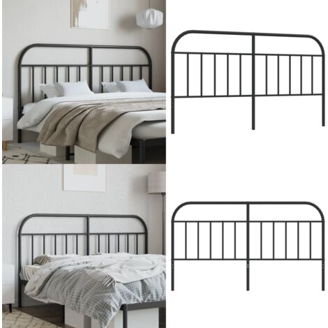 Tête De Lit En Métal Noir 160 Cm – Neuve