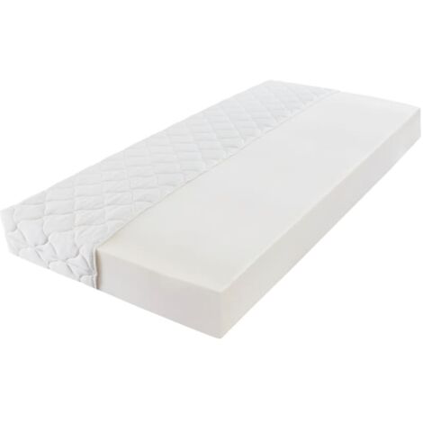 Matelas avec housse lavable 200x80x17 cm - Matelas Confort - Matelas Mousse - Matelas Double - Matelas Blanc - Literie - Home & Living