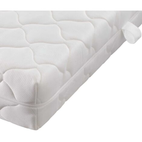 Matelas avec housse lavable 200x80x17 cm - Matelas Confort - Matelas Mousse - Matelas Double - Matelas Blanc - Literie - Home & Living