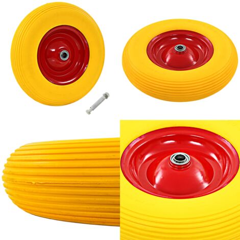ROUE BROUETTE CAOUTCHOUC Plein PU 4.80/4.00-8 Roue De Rechange Anti
