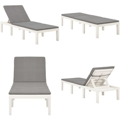 Chaise Longue Pliable Avec Coussin – Lit De Camping 5 Positions, Charge 200 Kg, Pour Jardin, Piscine, Camping (178 X 66 Cm)