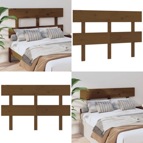 Fafeicy Tête de lit Gris 106x4x110 cm Bois massif de pin 110054