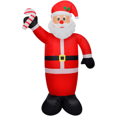 Père Noël gonflable avec LED 240 cm - Père Noël gonflable -  décoration de Noël - Home & Living