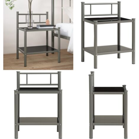 Table de chevet avec tiroir | table d'appoint | table de nuit noir
