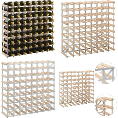Casier à bouteilles pour 72 bouteilles Pinède solide - Range bouteille -  Range bouteilles - Home & Living