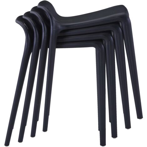 Tabourets Empilables Pour Enfants - Lot De 6 Chaises En Plastique Sans Dossier - Couleurs Vives (rose, Bleu, Kaki) - Pour école, Maison, Bureau