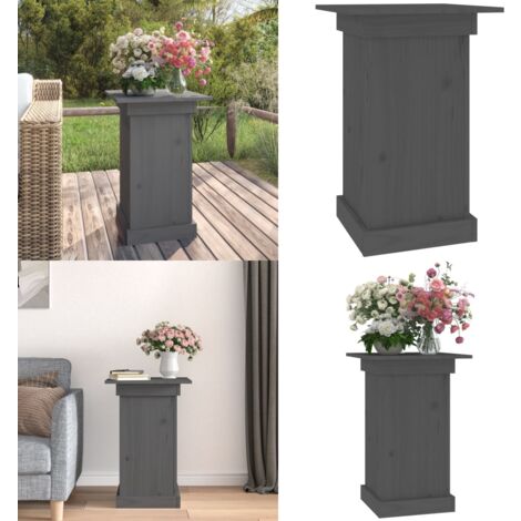 Colonne Décorative En Bois Recyclé 100cm - Support à Fleurs Ou Décoration - Extérieur/intérieur