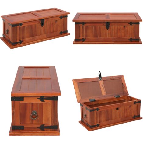 Coffre de rangement 60x25x22 cm Bois d'acacia solide - coffre de rangement -  coffres de rangement - Home & Living