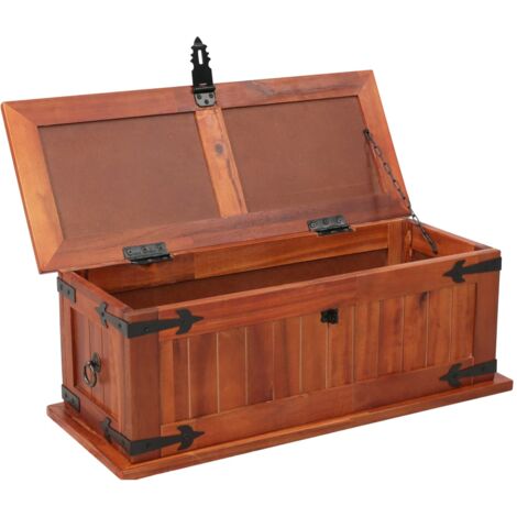 Coffre de rangement 60x25x22 cm Bois d'acacia solide - coffre de rangement -  coffres de rangement - Home & Living
