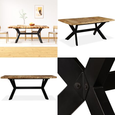 Table à Manger en Shesham Style Industriel