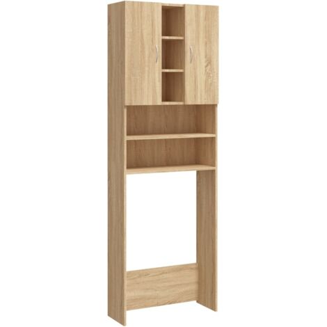 Meuble pour machine à laver Chêne sonoma 64x25,5x190 cm - meuble pour machine à laver -  meubles pour machine à laver - Home & Living