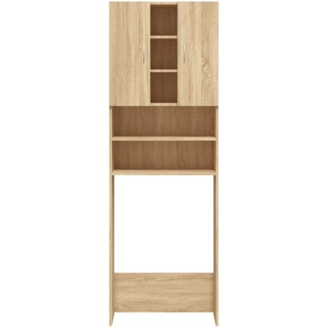 Meuble pour machine à laver Chêne sonoma 64x25,5x190 cm - meuble pour machine à laver -  meubles pour machine à laver - Home & Living