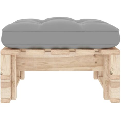 VidaXL 2x Table Palette Jardin Bois Pin Imprégné - Repose-Pieds Extérieur Modulaire