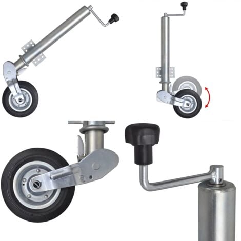 Roue de jauge pliable robuste 60 mm - roue jockey -  roues jockey - Home & Living