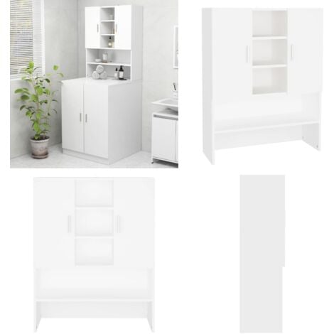 Meuble pour machine à laver Blanc 70,5x25,5x90 cm - meuble pour machine à laver -  meubles pour machine à laver - Home & Living