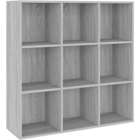 Armoire à livres sonoma gris 98x29x97,5 cm - Bibliothèque - Bibliothèque Moderne - Meuble Rangement - Étagère - Armoire Livre - Home & Living