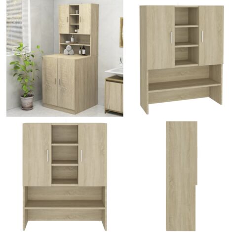 Meuble pour machine à laver Chêne sonoma 70,5x25,5x90 cm - meuble pour machine à laver -  meubles pour machine à laver - Home & Living