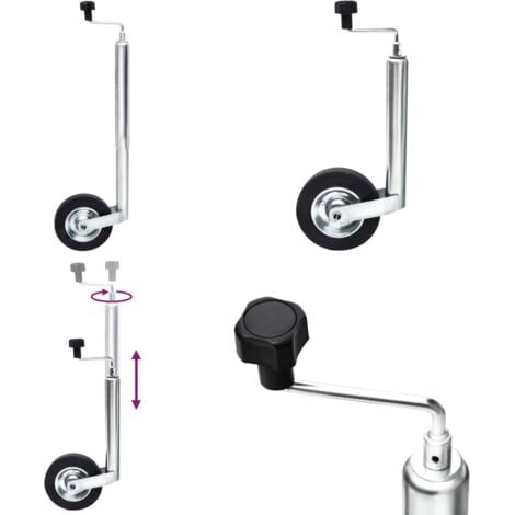 Roue de jauge pour remorque 48 mm Acier galvanisé - roue de jauge -  roues de jauge - Home & Living