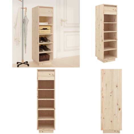 MEUBLE CHAUSSURES GO 2POTES 1TIROIR CHÊNE CLAIR