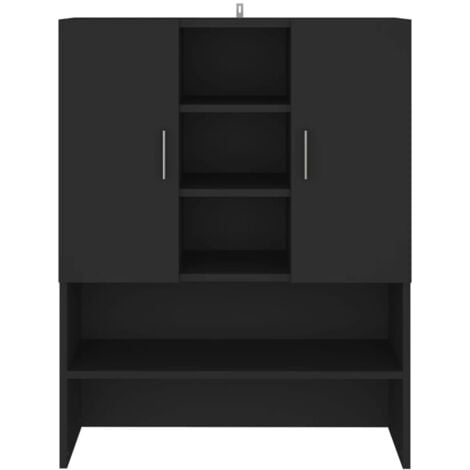 Meuble pour machine à laver Noir 70,5x25,5x90 cm - meuble pour machine à laver -  meubles pour machine à laver - Home & Living