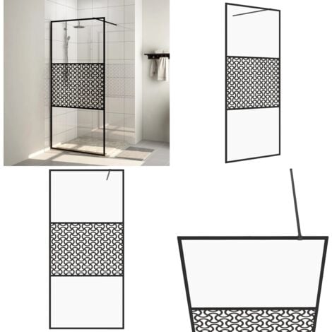 PAROI DE DOUCHE PENTAGONALE CABINE DE DOUCHE EN VERRE TRANSPARENT ESG NANO ANTI-CALCAIRE