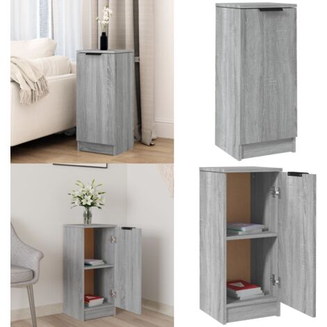 Buffet De Rangement En Bois D'ingénierie - Dimensions 30x30x70 Cm, Finition Chêne Sonoma - 2 Compartiments + 1 Tiroir - Pour Salon, Chambre, Table De Chevet